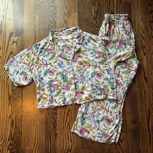 Printfresh Wise Owls Viscose Pajama Set (Size L)